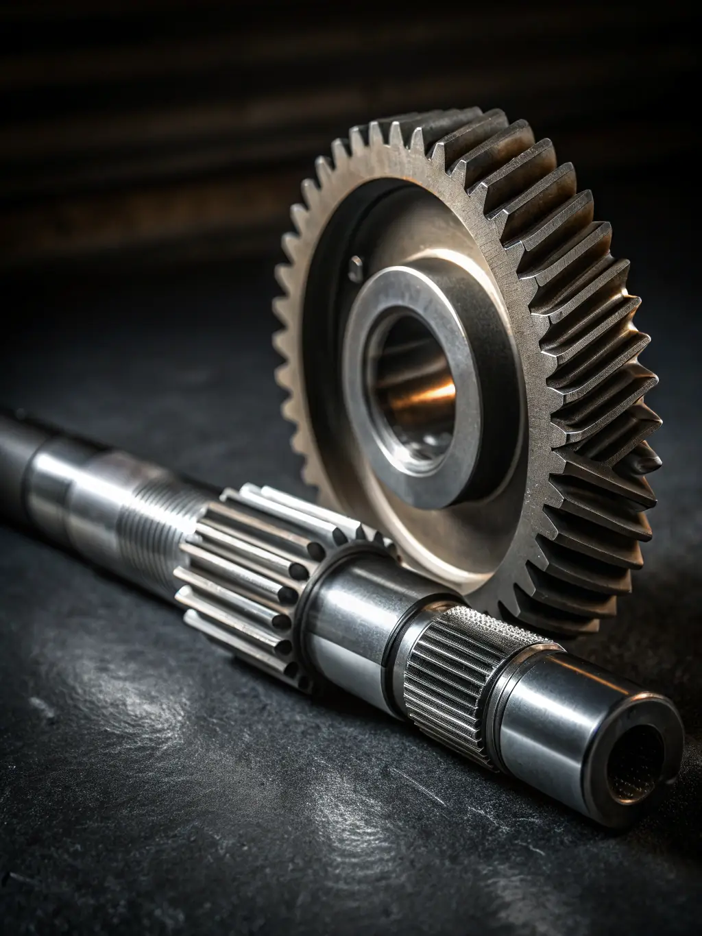 A small batch of custom-designed gears 3D printed in metal, demonstrating the capabilities of small-scale manufacturing for specialized parts and limited edition products for the automotive industry.
